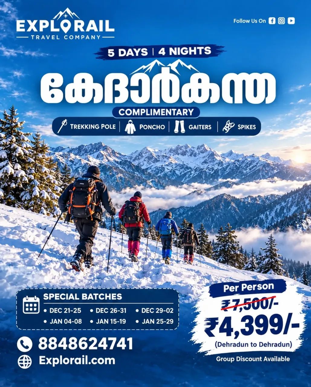 Poster for Kedarkantha with the gear