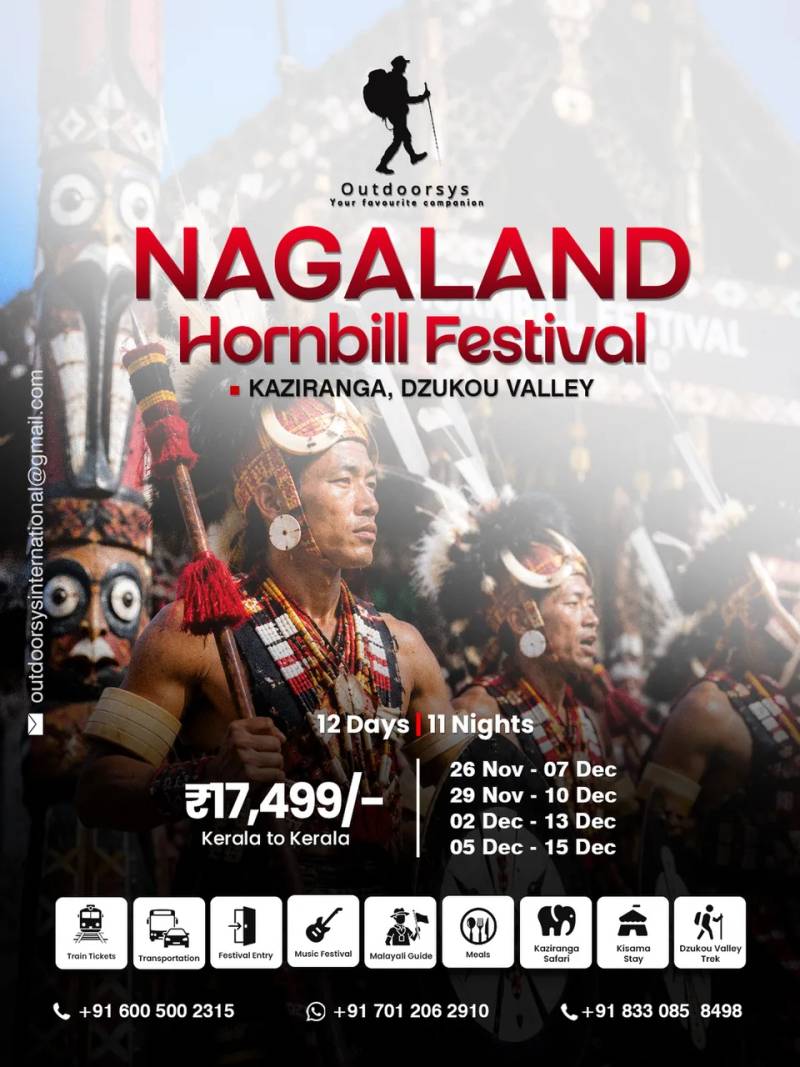 Poster for Hornbill, Kaziranga, Dzukou